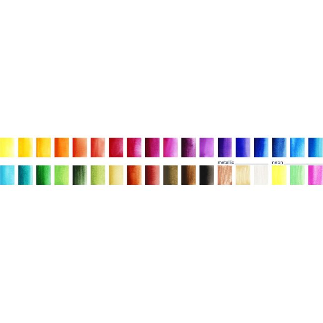 Acuarele 36 culori creative studio faber-castell