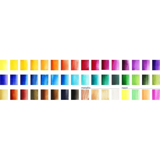 Acuarele 48 culori creative studio faber-castell