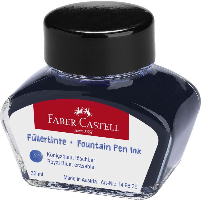 Cerneala albastra 30 ml faber-castell