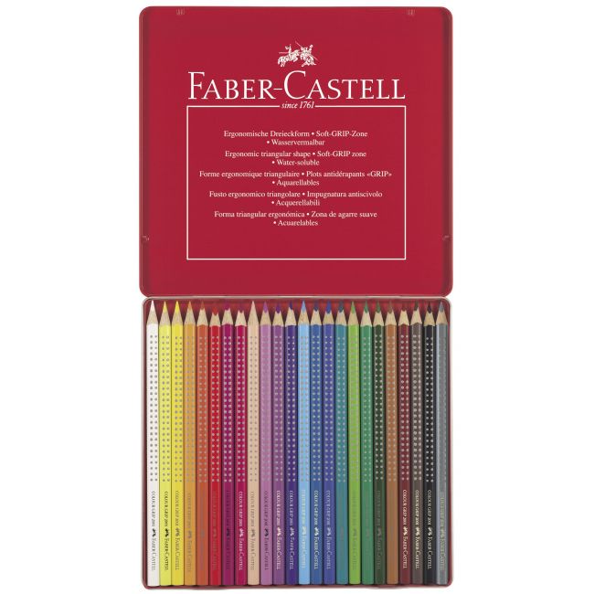Creioane colorate grip 2001 faber-castell