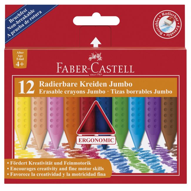 Creioane colorate plastic faber-castell