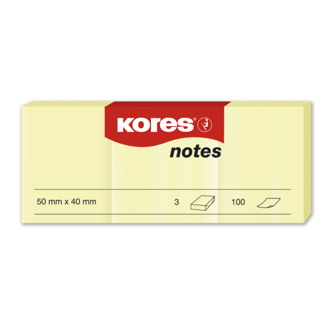 Notes adeziv galben pal 100 file kores