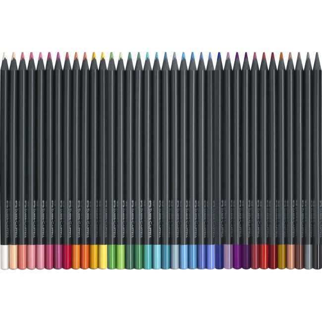 Creioane colorate 36 culori black edition faber-castell