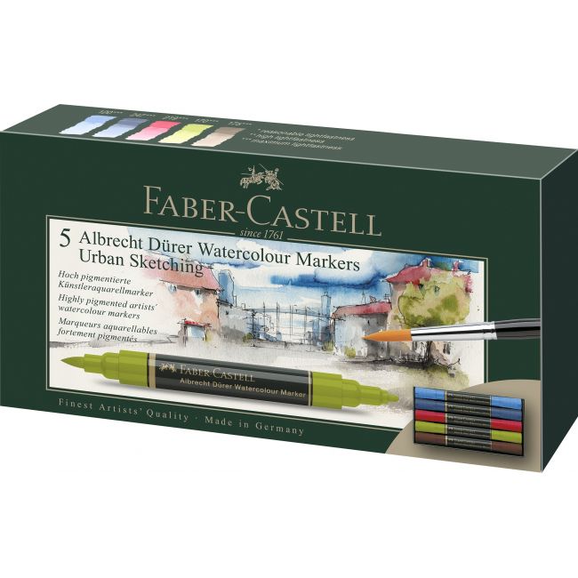 Set 5 markere solubile albrecht durer sketching faber-castell
