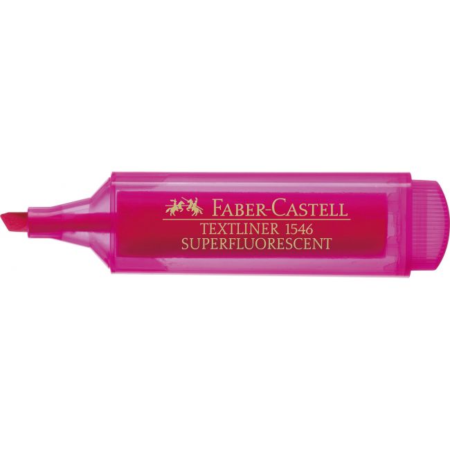 Textmarker roz superfluorescent 1546 faber-castell