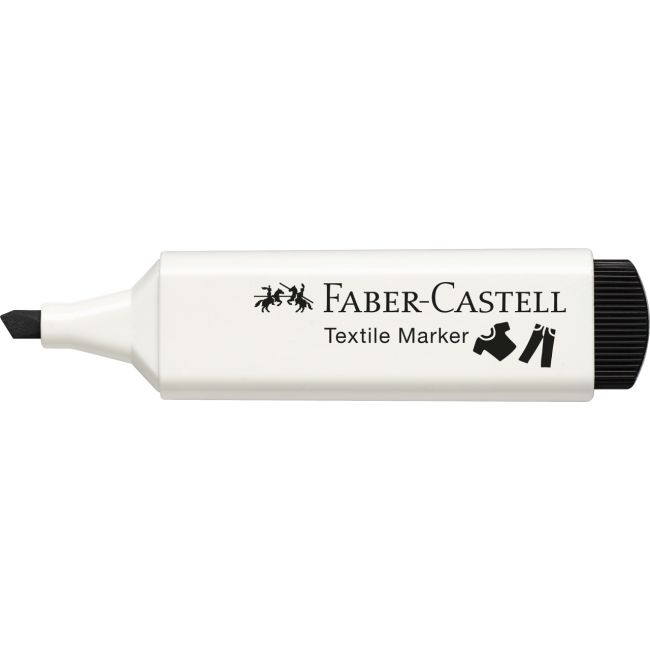 Marker textil negru faber-castell