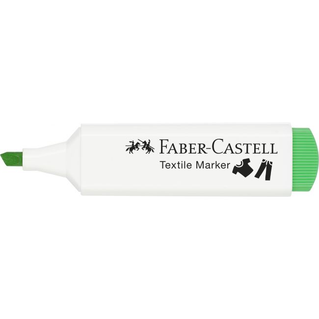 Marker textil verde neon faber-castell