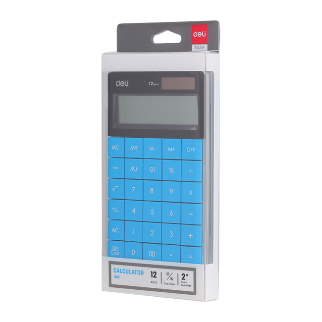 Calculator birou 12dig modern albastru deli