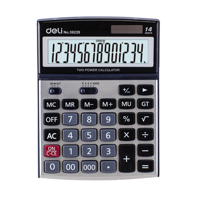 Calculator birou 14dig metal 39229 deli