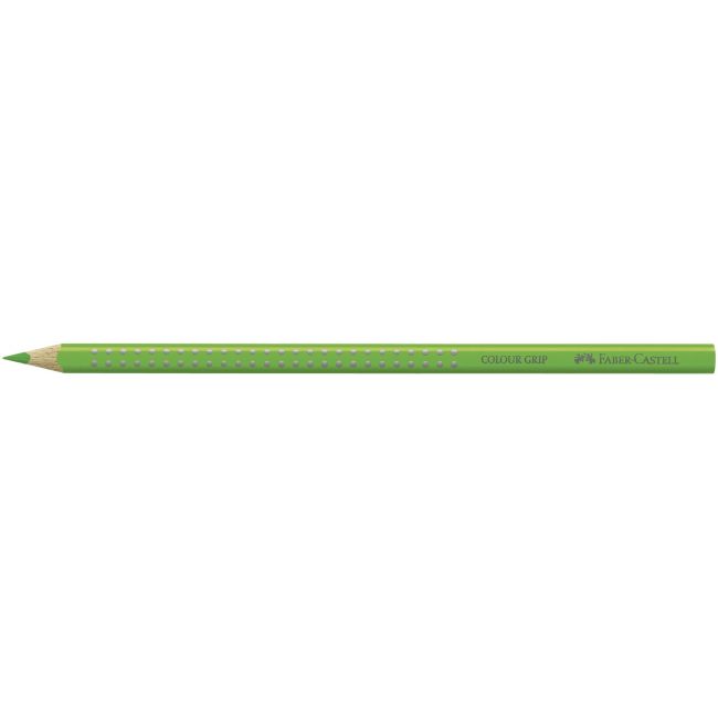 Creion colorat grip 2001 verde iarba faber-castell