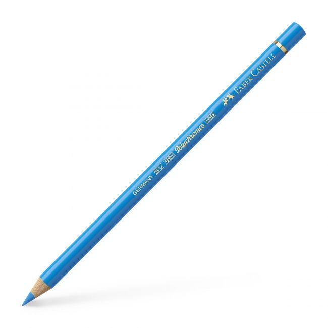 Creion colorat polychromos albastru mediu faber-castell