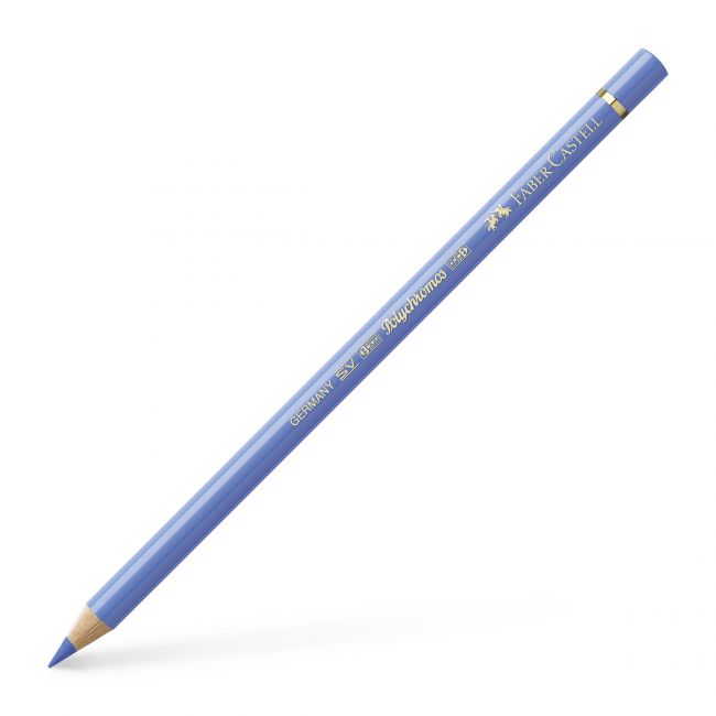 Creion colorat polychromos albastru ultramarin deschis faber-cas