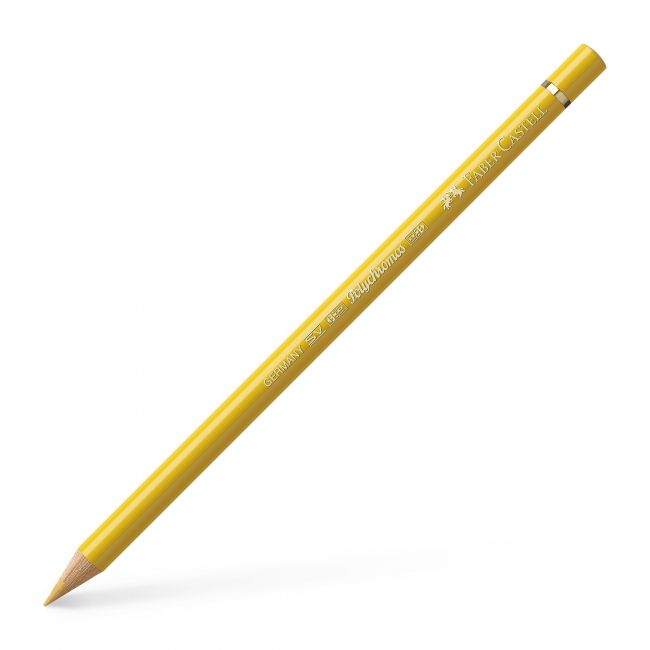 Creion colorat polychromos galben napolitan inchis faber-castell
