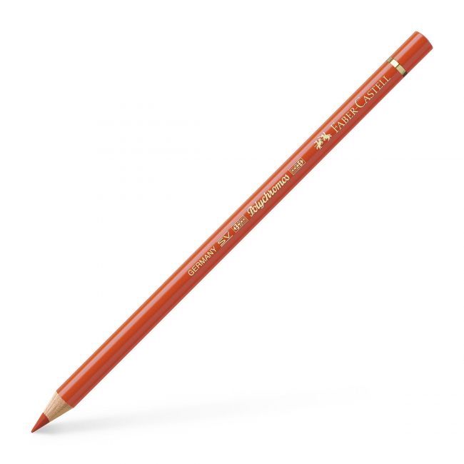 Creion colorat polychromos oranj cadmium inchis faber-castell