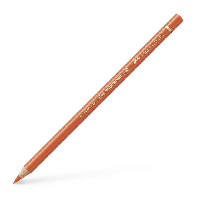 Creion colorat polychromos oranj faber-castell