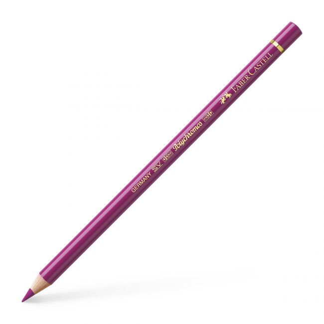 Creion colorat polychromos roz purpuriu mediu faber-castell