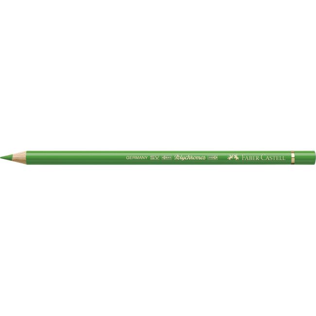 Creion colorat polychromos verde frunza faber-castell