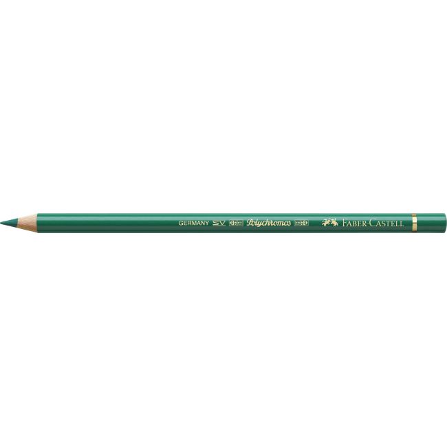 Creion colorat polychromos verde inchis faber-castell