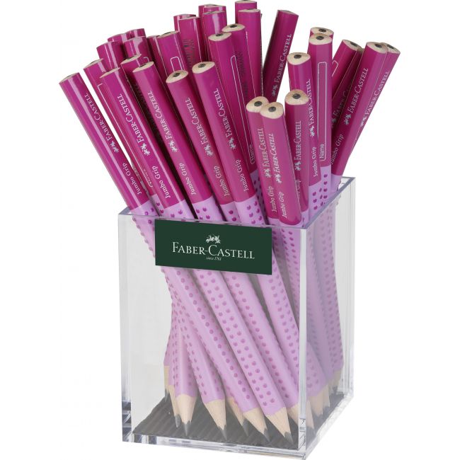 Creion grafit fara guma jumbo two tone roz 36 buc cutie plastic