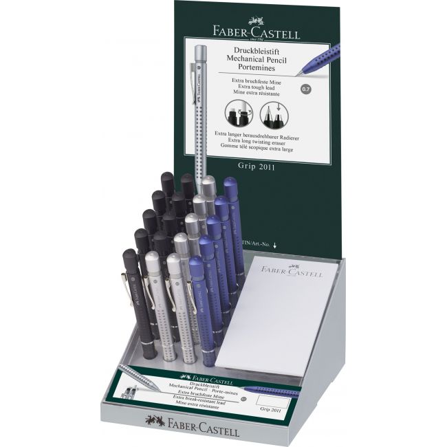 Display 20 buc creion mecanic 0.7mm diverse culori grip 2011 fab