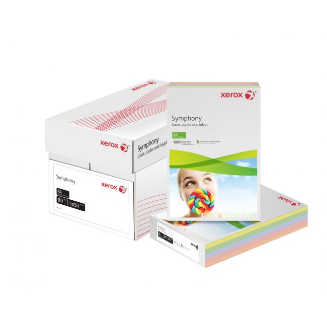 Hartie copiator a4 asortata pal 80g 5*50/top xerox