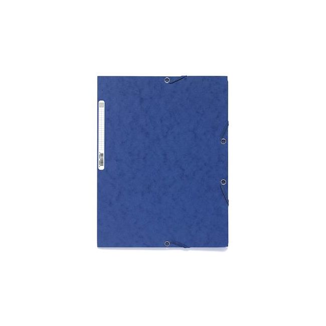 Mapa carton cu elastic 400g albastra exacompta