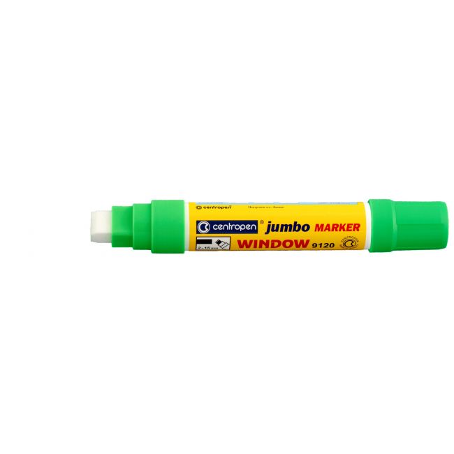 Marker creta lichida verde jumbo 2-15mm 9120 centropen