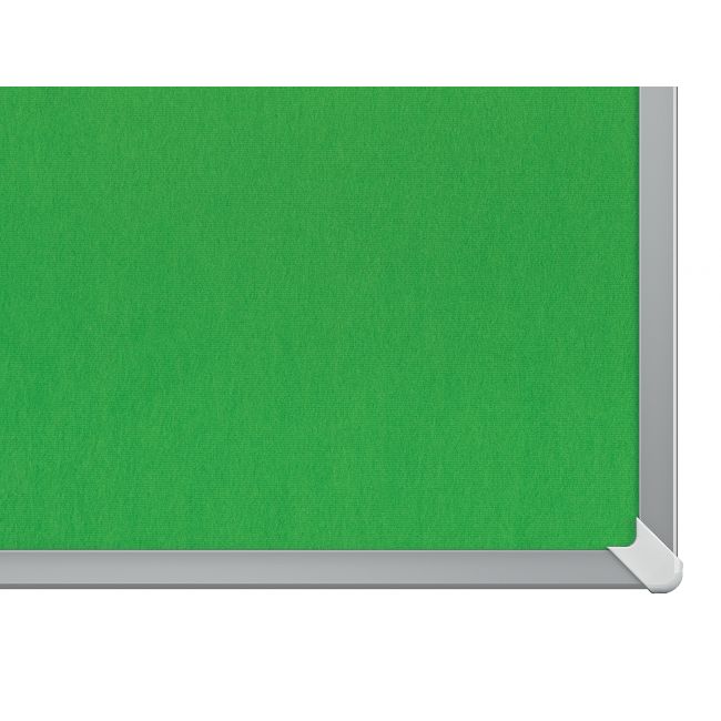 Panou textil widescreen 32"(721*411mm) rama aluminiu verde nobo