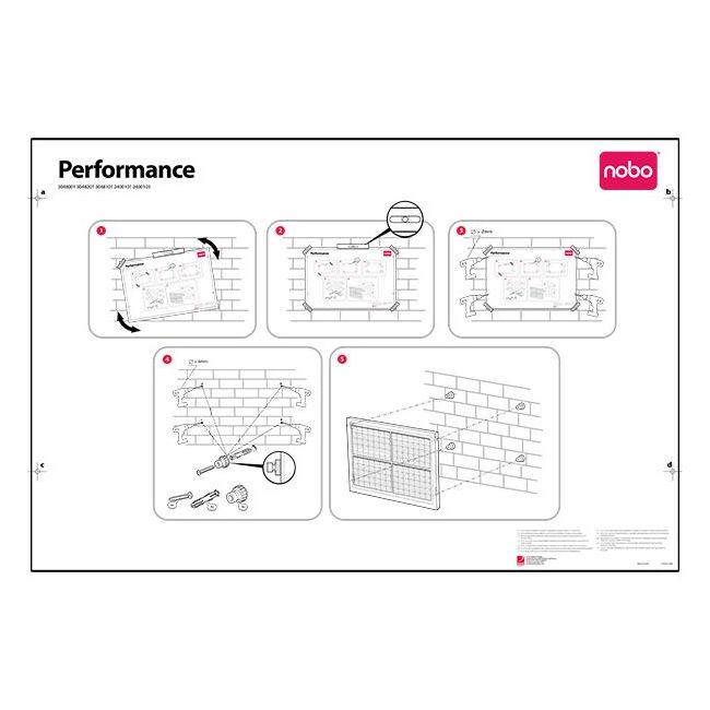 Planner magnetic anual 90*60 cm performance nobo