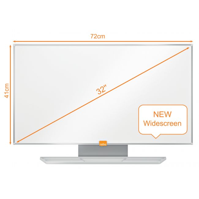 Whiteboard magnetic otel emailat widescreen 32" prestige nobo