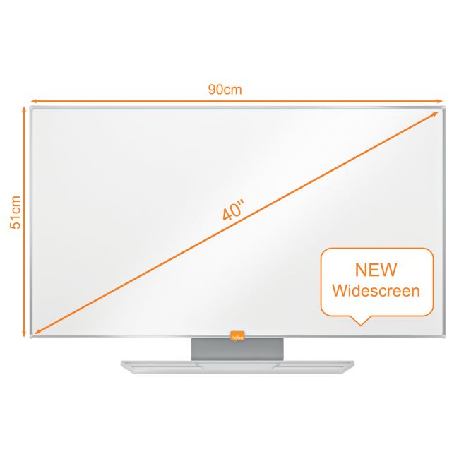 Whiteboard magnetic otel emailat widescreen 40" prestige nobo