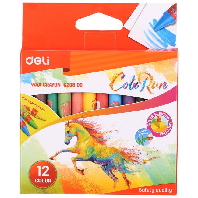 Creioane cerate 12 culori deli