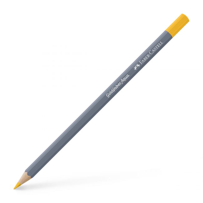 Creion colorat aquarelle galben cadmium inchis 108 goldfaber fab