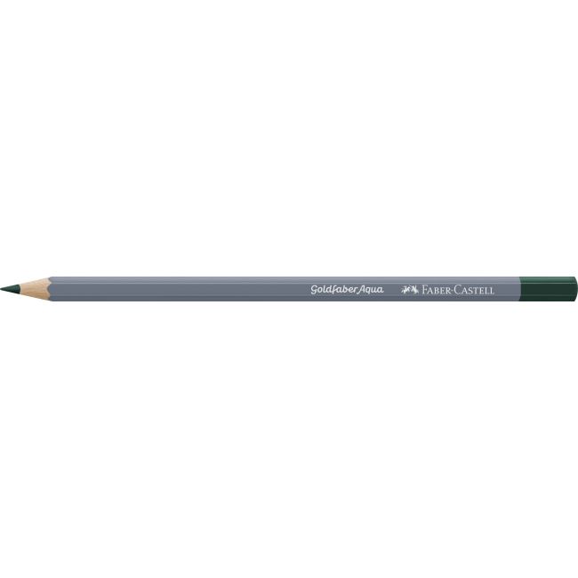 Creion colorat aquarelle verde cobalt aprins 158 goldfaber faber