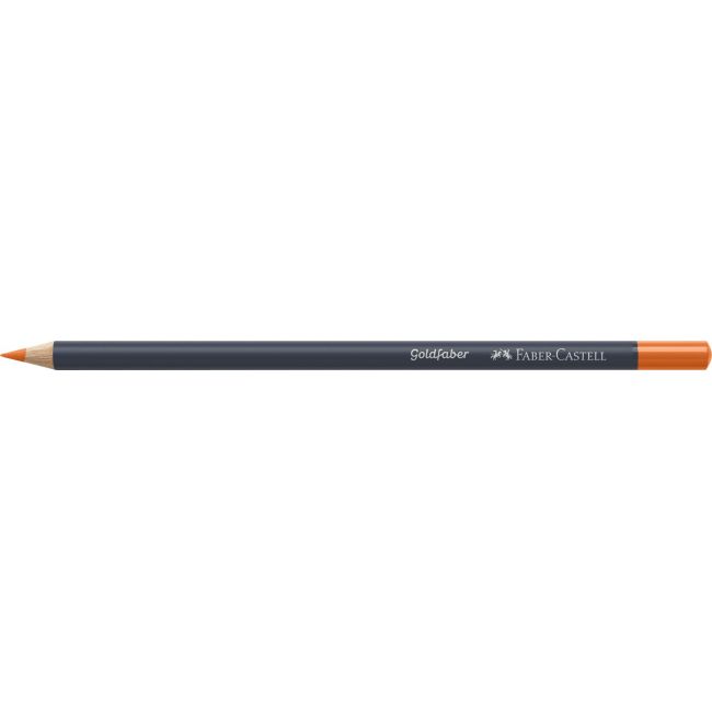 Creion colorat portocaliu cadmium inchis 115 goldfaber faber-cas