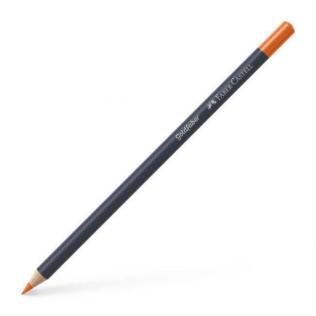 Creion colorat portocaliu cadmium inchis 115 goldfaber faber-cas