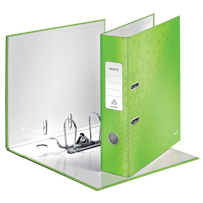 Biblioraft plastifiat 8cm 180grade verde wow leitz
