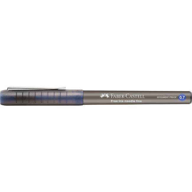 Roller free ink needle 0.7mm albastru faber-castell