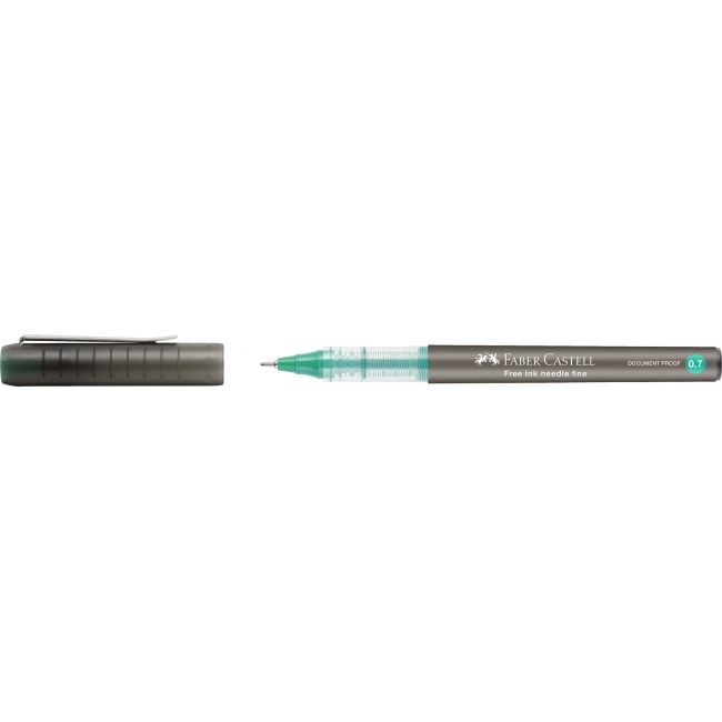 Roller free ink needle 0.7mm verde faber-castell