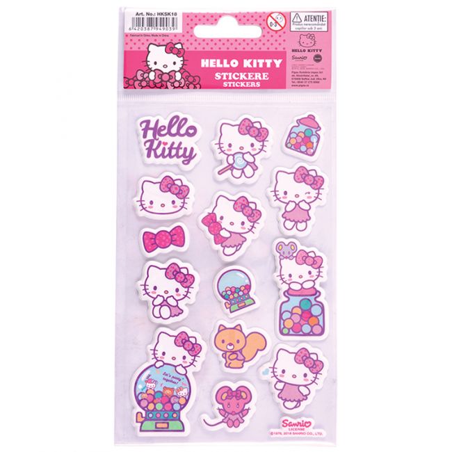 Sticker pop-up hello kitty pigna