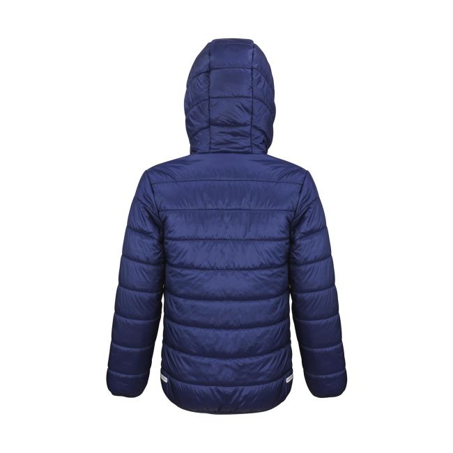 Junior/youth soft padded jacket black/orange marimea xl (11-12)