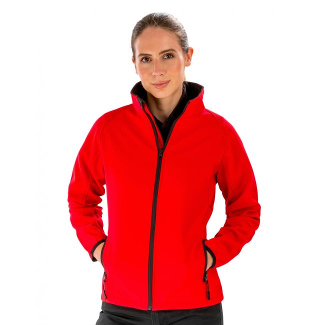 Ladies' printable softshell jacket red/black marimea xs (8)