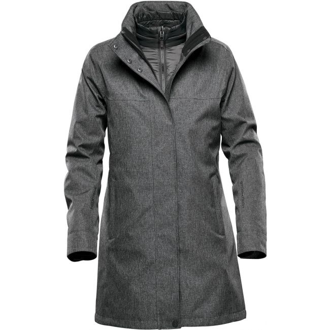 Women's montauk system jacket graphite heather marimea 2xl