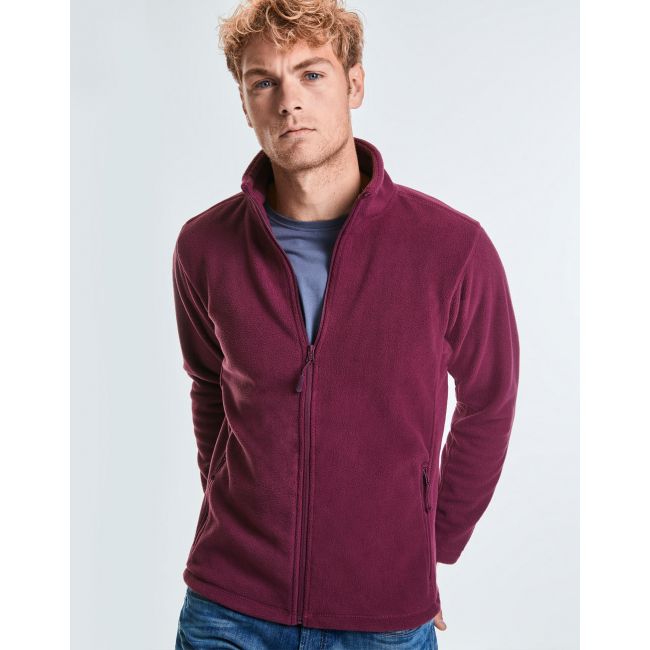 Men's full zip outdoor fleece classic red marimea 4xl