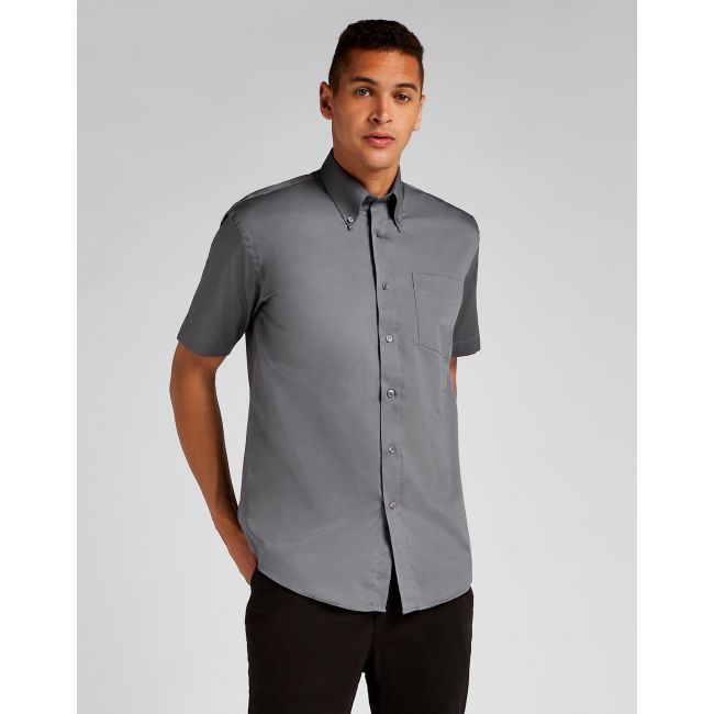 Classic fit premium oxford shirt ssl charcoal marimea xl