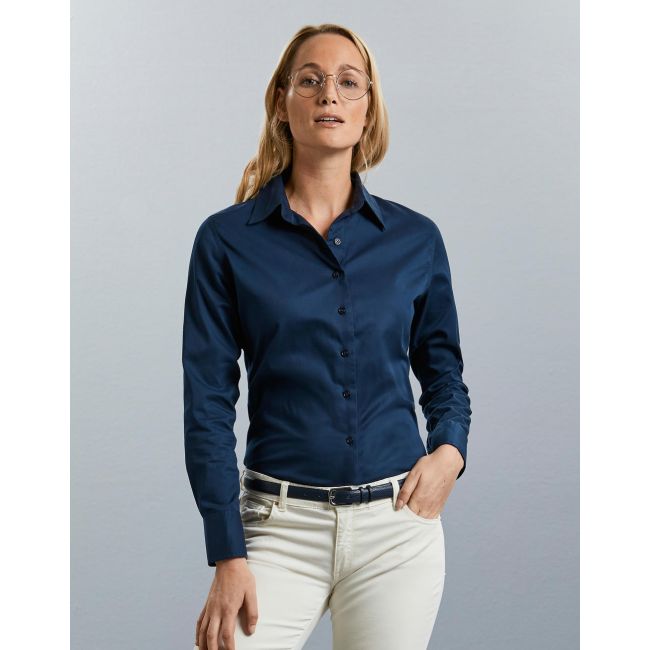 Ladies' classic twill shirt ls zinc marimea xl (42)