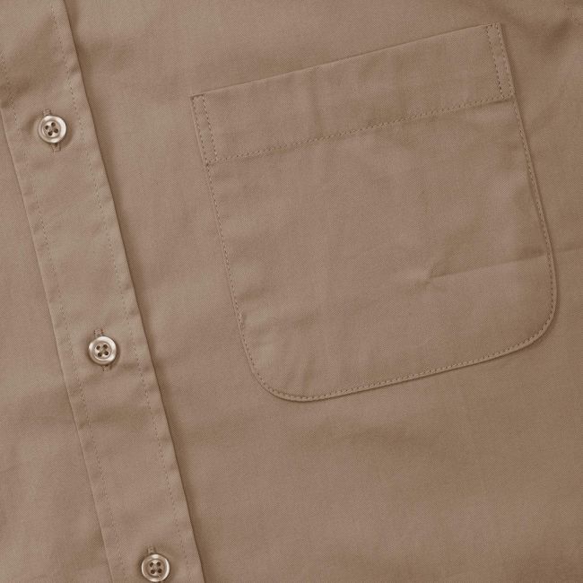 Short sleeve classic twill shirt khaki marimea 2xl