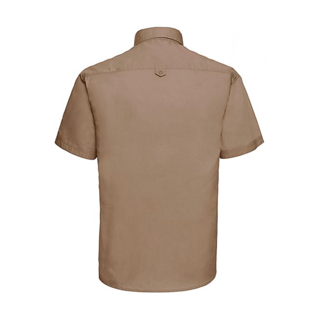 Short sleeve classic twill shirt zinc marimea s