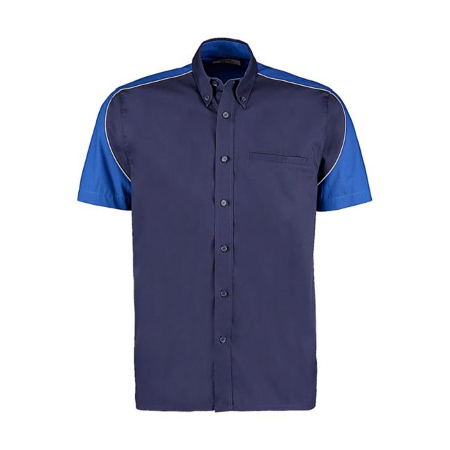 Classic fit sebring shirt ssl navy/royal/white marimea l