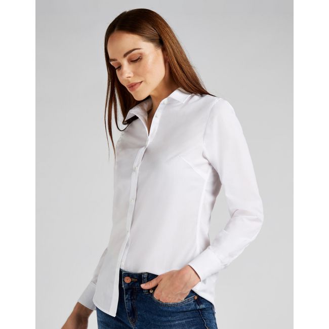 Women's tailored fit poplin shirt light grey marimea xl